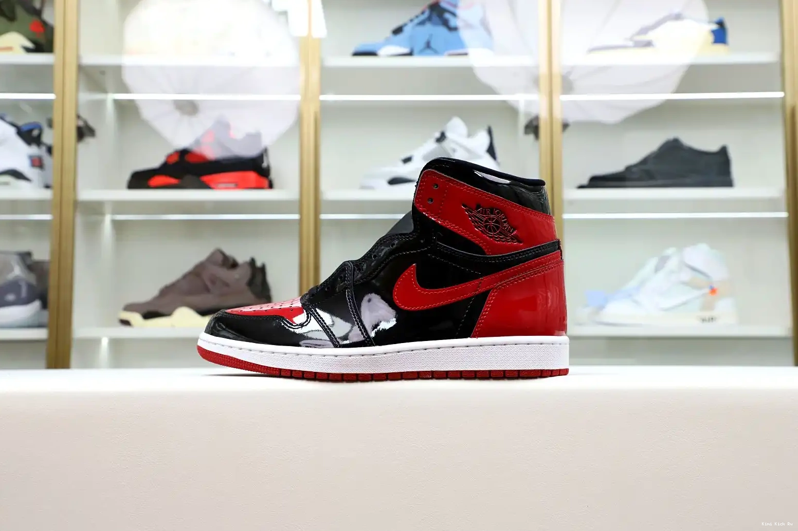BRED 1 AIR OG Kimikick HIGH JORDAN PATENT 0604